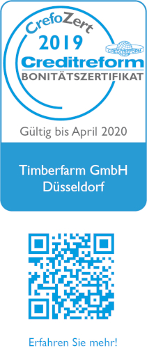 Timberfarm Bonitätszertifikat CrefoZert